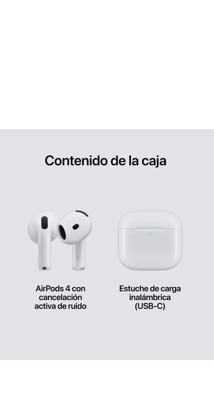 Apple AirPods 4 blanco al mejor precio | Jazztel