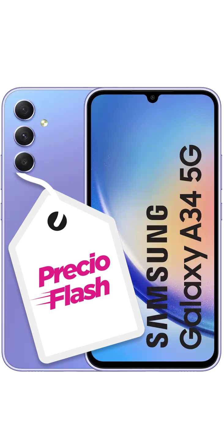 Samsung Galaxy A34 5G 6GB + 128GB morado al Mejor Precio