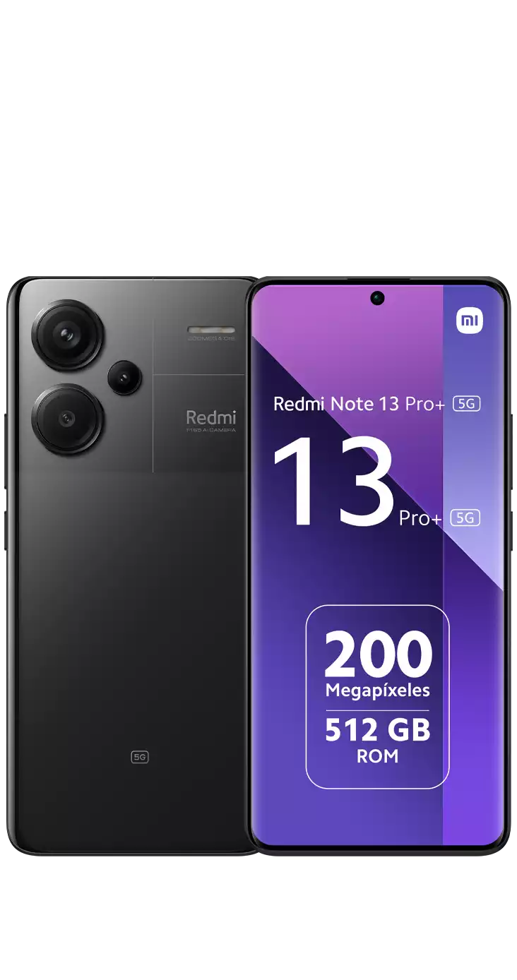 Celular XIAOMI Redmi Note 13 Pro+ 5G 512GB Negro